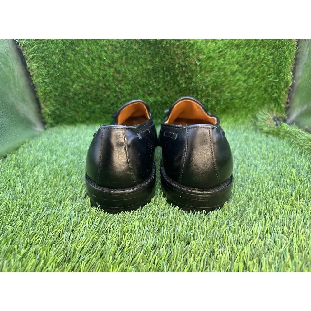 Allen Edmonds Grayson EC4001968 Tassel Loafer Men's 8.5D Black Leather Preppy